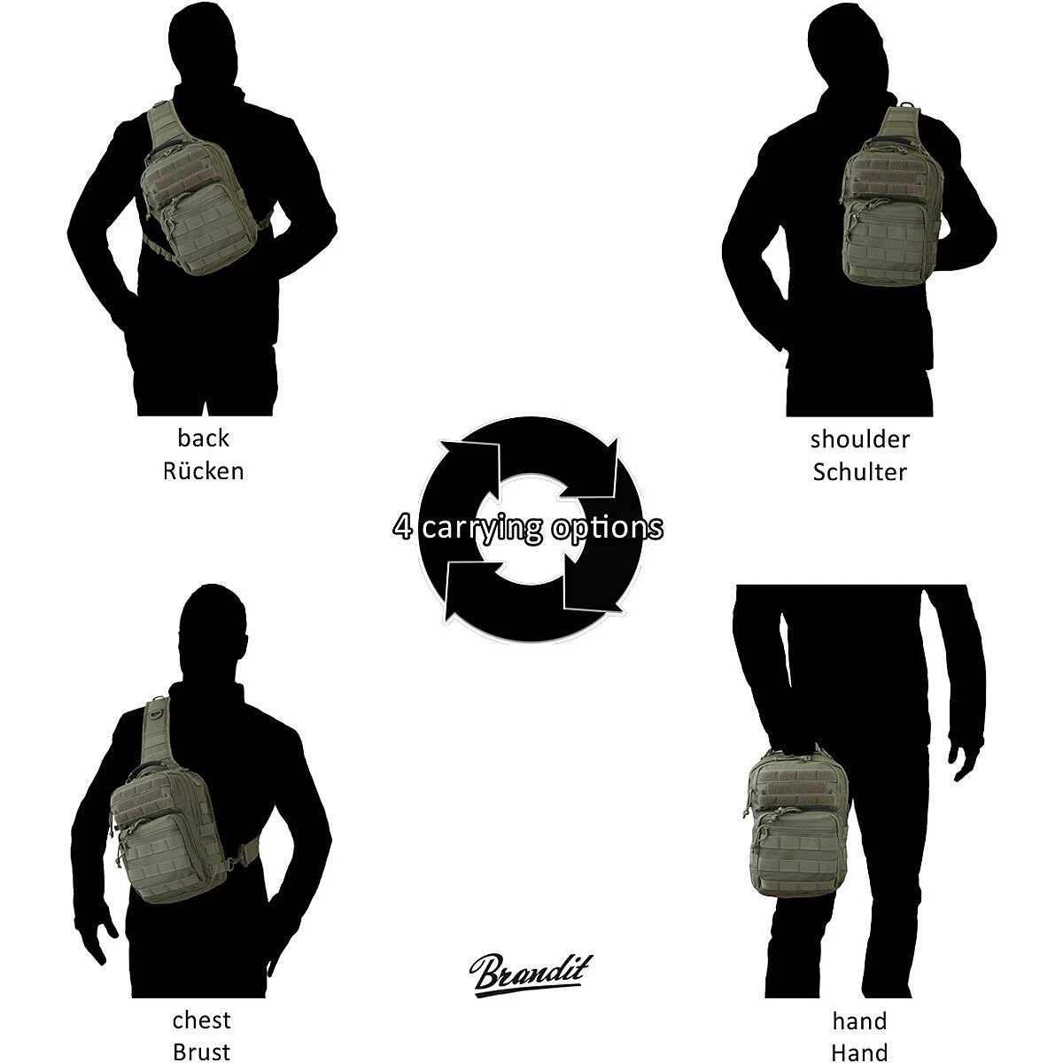 Brandit Cooper Sling Bag Versch. Farben 4 Brandit Cooper Sling Bag Versch. Farben – Bild 2