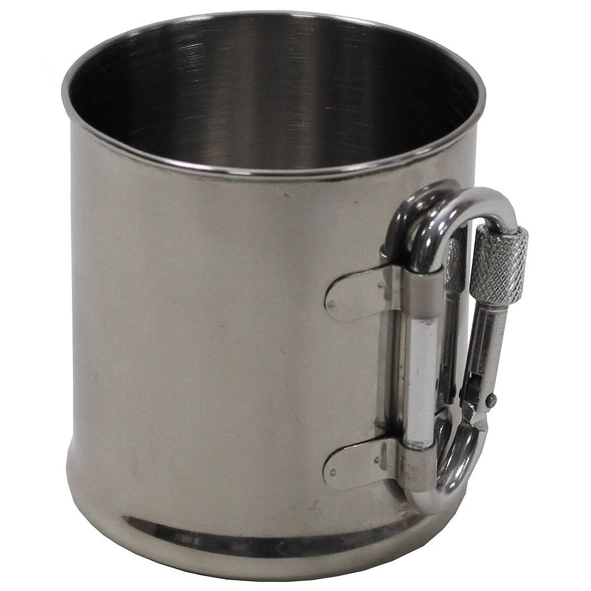 Edelstahl Tasse Mit Karabiner, 220 Ml 4 Edelstahl Tasse Mit Karabiner, 220 Ml – Bild 2