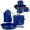 Emaille Kochset Western 13-teilig Blau -OutdoorPro Verkaufsgeschäft emaille kochset western 13 teilig blau