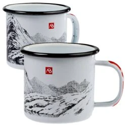 Emaille Tasse Mit Bergmotiv Versch. Größen