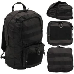 Faltbarer Rucksack Schwarz