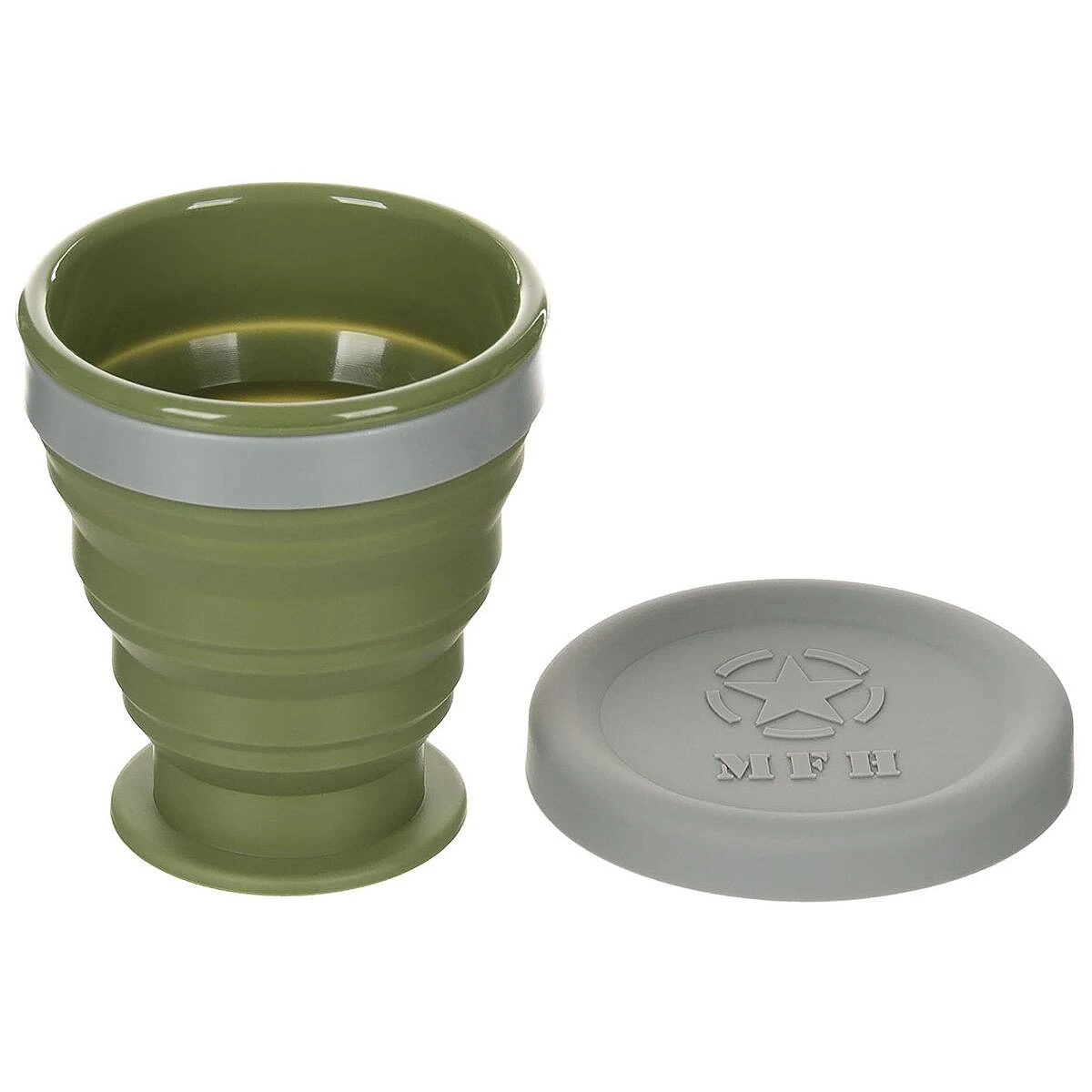 Faltbecher Silikon Mit Deckel 4 Faltbecher Silikon Mit Deckel – Bild 2