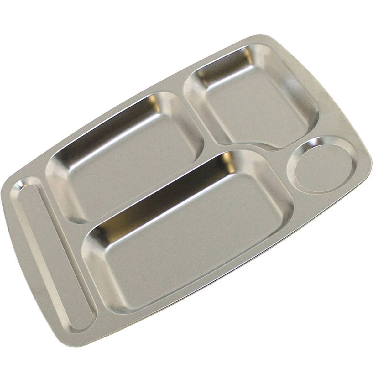 Kantinentablett Mit 5 Fächern, Edelstahl 4 Kantinentablett Mit 5 Fächern, Edelstahl – Bild 2