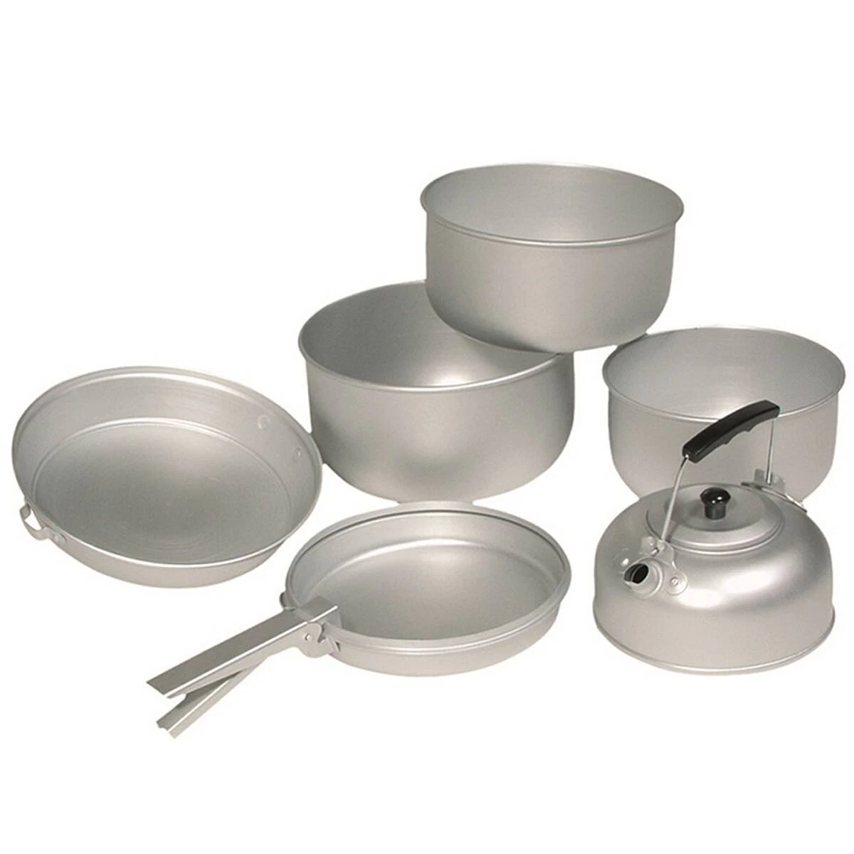 Mil-Tec Koch-Set Alu 6-teilig Mit Teekessel 3 Mil-Tec Koch-Set Alu 6-teilig Mit Teekessel