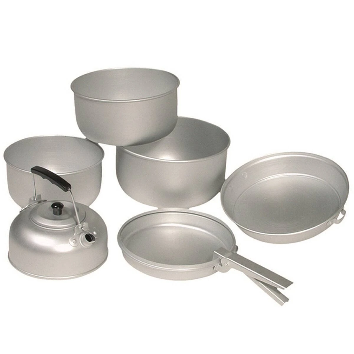 Mil-Tec Koch-Set Alu 6-teilig Mit Teekessel 4 Mil-Tec Koch-Set Alu 6-teilig Mit Teekessel – Bild 2