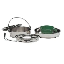 Mil-Tec Kochgeschirr Klein Edelstahl, 1 Person
