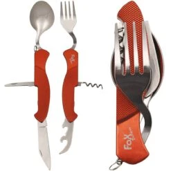 Taschenmesserbesteck 6in1 Rot