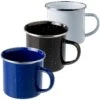 Tasse Emaille Mit Edelstahlrand Versch. Farben 1 Tasse Emaille Mit Edelstahlrand Versch. Farben -OutdoorPro Verkaufsgeschäft tasse emaille mit edelstahlrand versch farben
