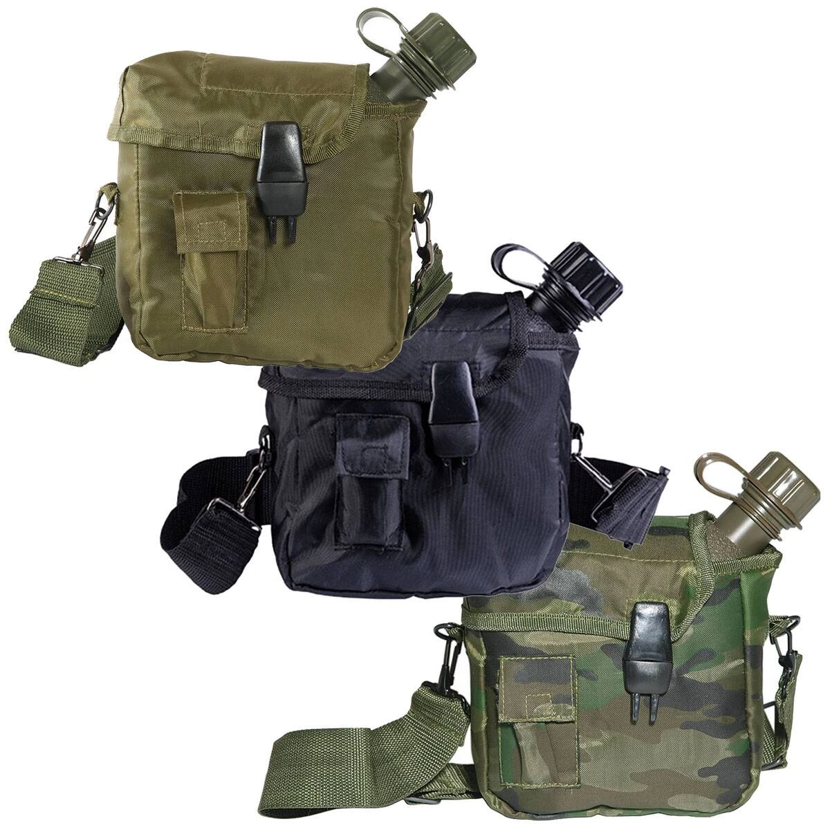 Mil-Tec US Feldflasche 2 Qt Mit Hülle Versch. Farben 3 Mil-Tec US Feldflasche 2 Qt Mit Hülle Versch. Farben