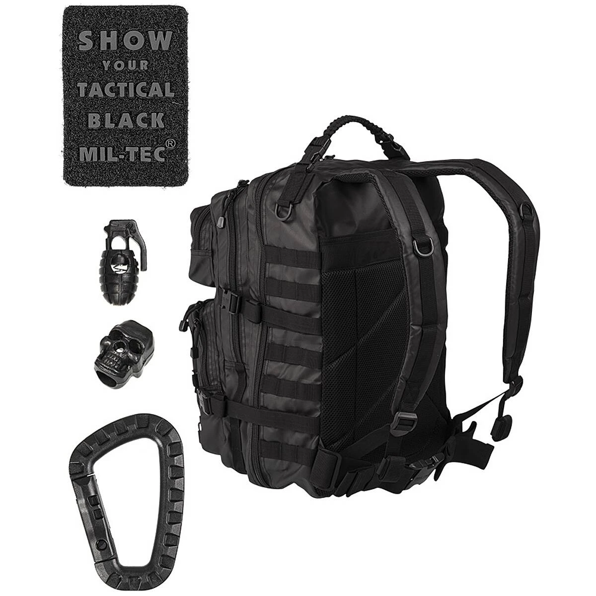 Mil-Tec US Rucksack ASSAULT Pack Large Tactical Black 4 Mil-Tec US Rucksack ASSAULT Pack Large Tactical Black – Bild 2