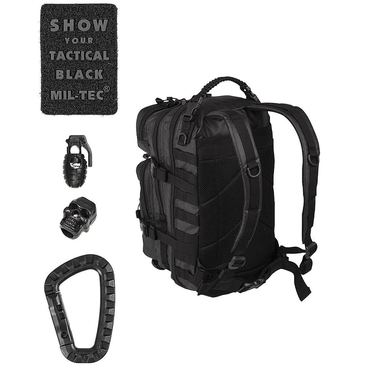 Mil-Tec US Rucksack ASSAULT Pack Small Tactical Black 4 Mil-Tec US Rucksack ASSAULT Pack Small Tactical Black – Bild 2